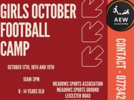 Girls October Football Camp by AEW Coaching